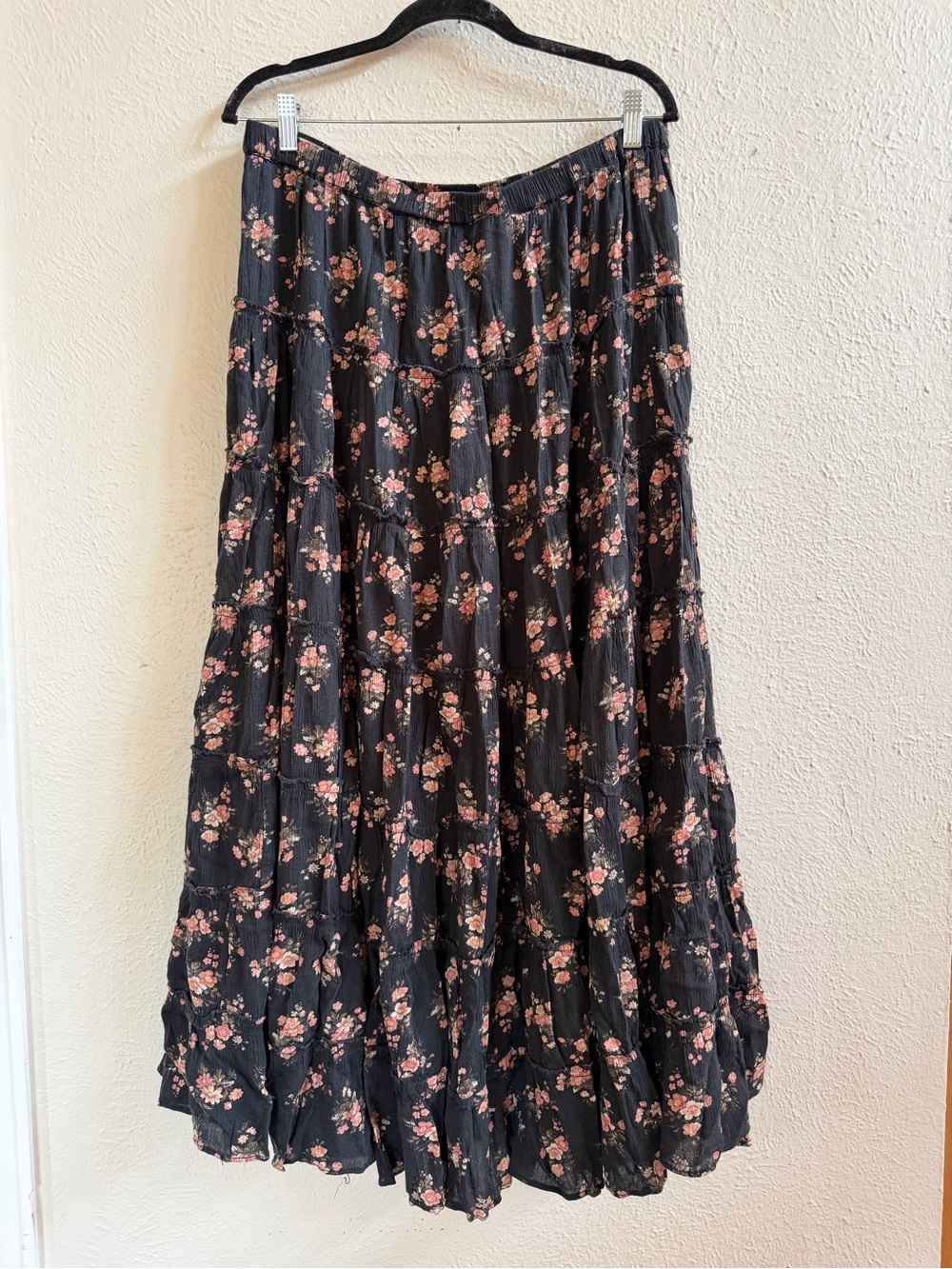 Ralph Lauren Denim Supply black floral skirt